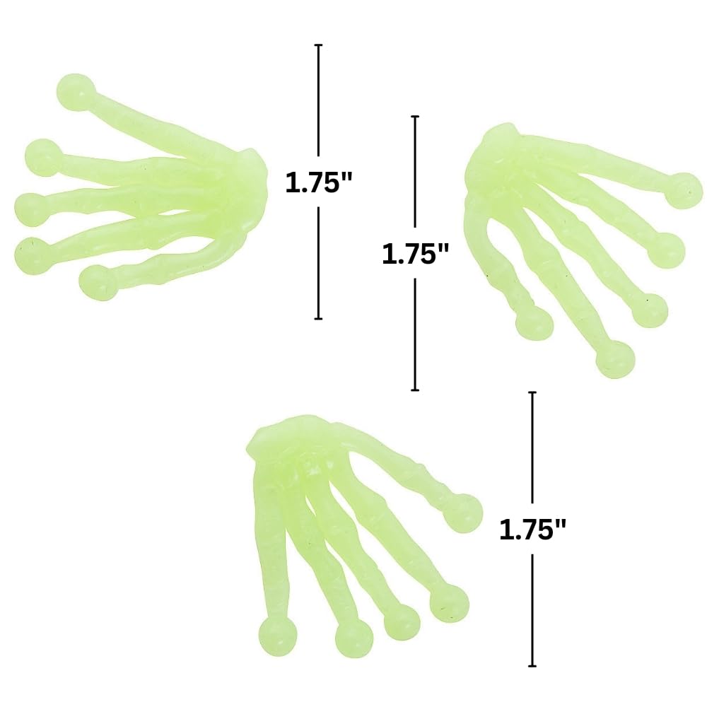 Fun Express Halloween Tumbling Skeleton Hand - 48 Piece Spooky Party Decorations for Kids, Classroom Prizes & Trick-or-Treat Favors | Great for Halloween Decor, Classroom Activities & Themed Parties