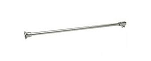 CRL Brushed Nickel Frameless Shower Door Fixed Panel Wall-to-Glass Support Bar for 3/8