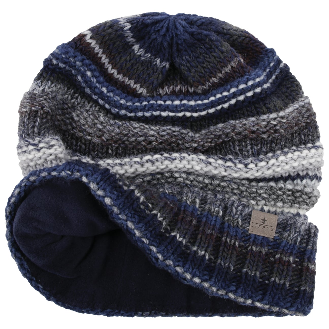 Lierys Bernardo Beanie - Fleece-Lined Winter Hat with Foldable Cuff for Men & Women - Perfect for Skiing, Snowboarding & Cold Weather Outdoor Activities