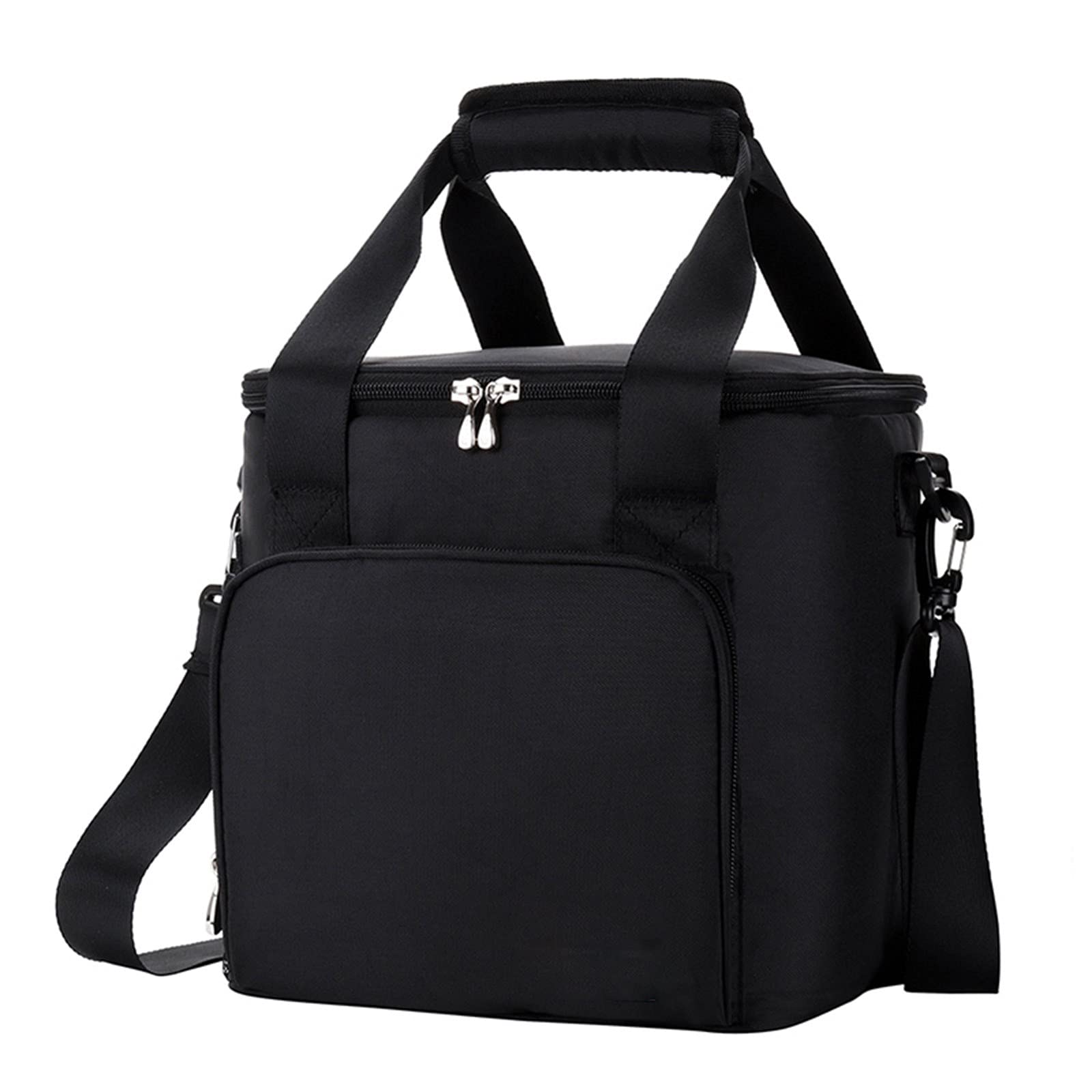 Insulated Cooler Bag for Lunch & Picnic - Large Thermal Tote for Food Storage, Travel & Work - Leakproof Lunch Bag for Women & Men (Black) - Perfect for Office, School, Beach & Outdoor Activities