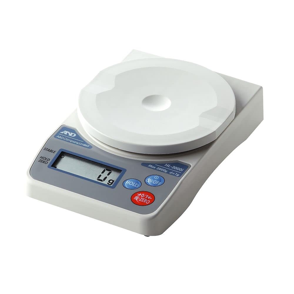 Precision Compact Digital Scale with Stainless Steel Platform - 2000g Capacity for Kitchen, Jewelry & Postal Weighing | Accurate Grams & Ounces Measurement for Cooking, Baking & Shipping