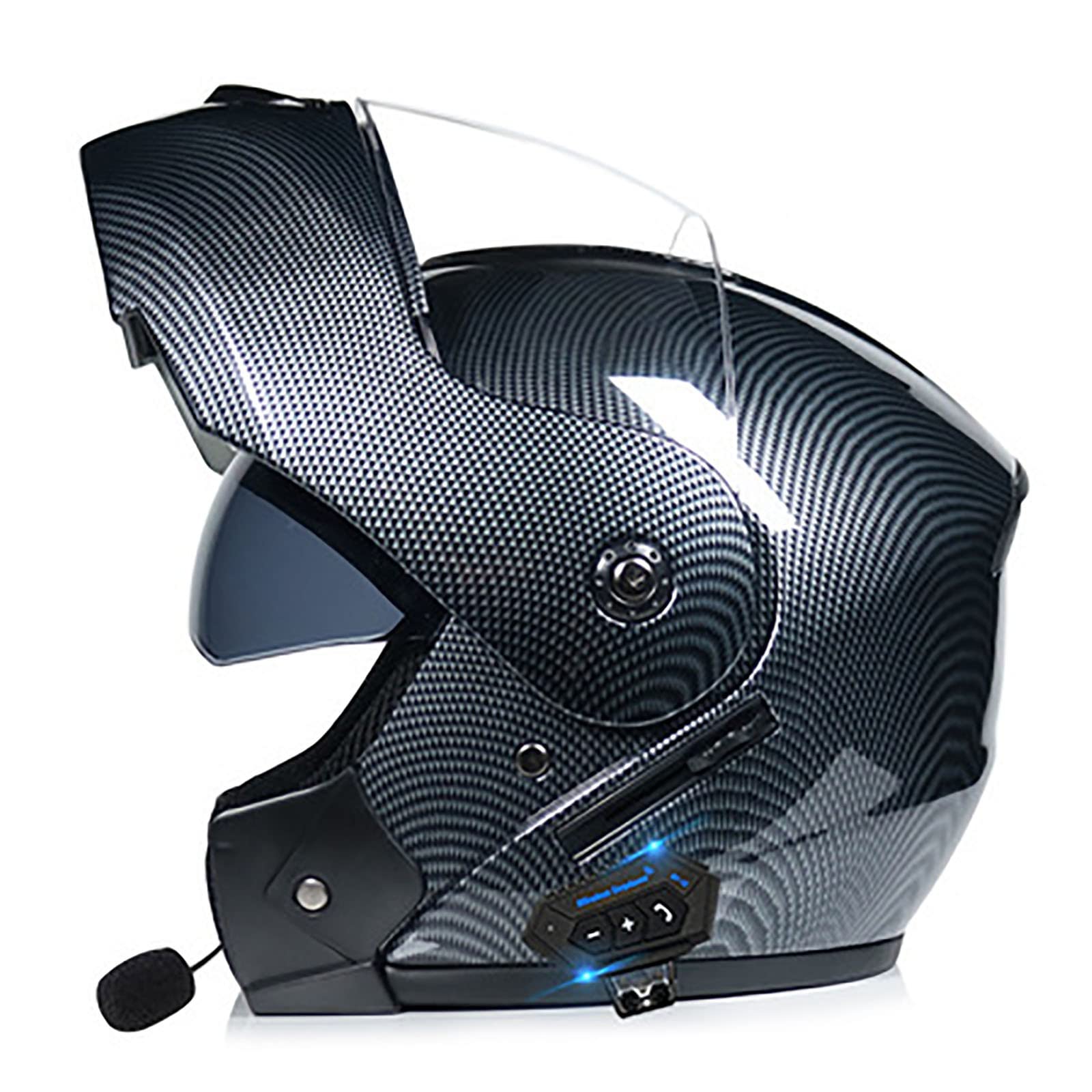 DOT Approved Modular Flip-Up Bluetooth Motorcycle Helmet - Full Face Dual Visor Helmet for Men & Women | Built-in Bluetooth Headset | Ideal for Commuting, Touring & Adventure Riding