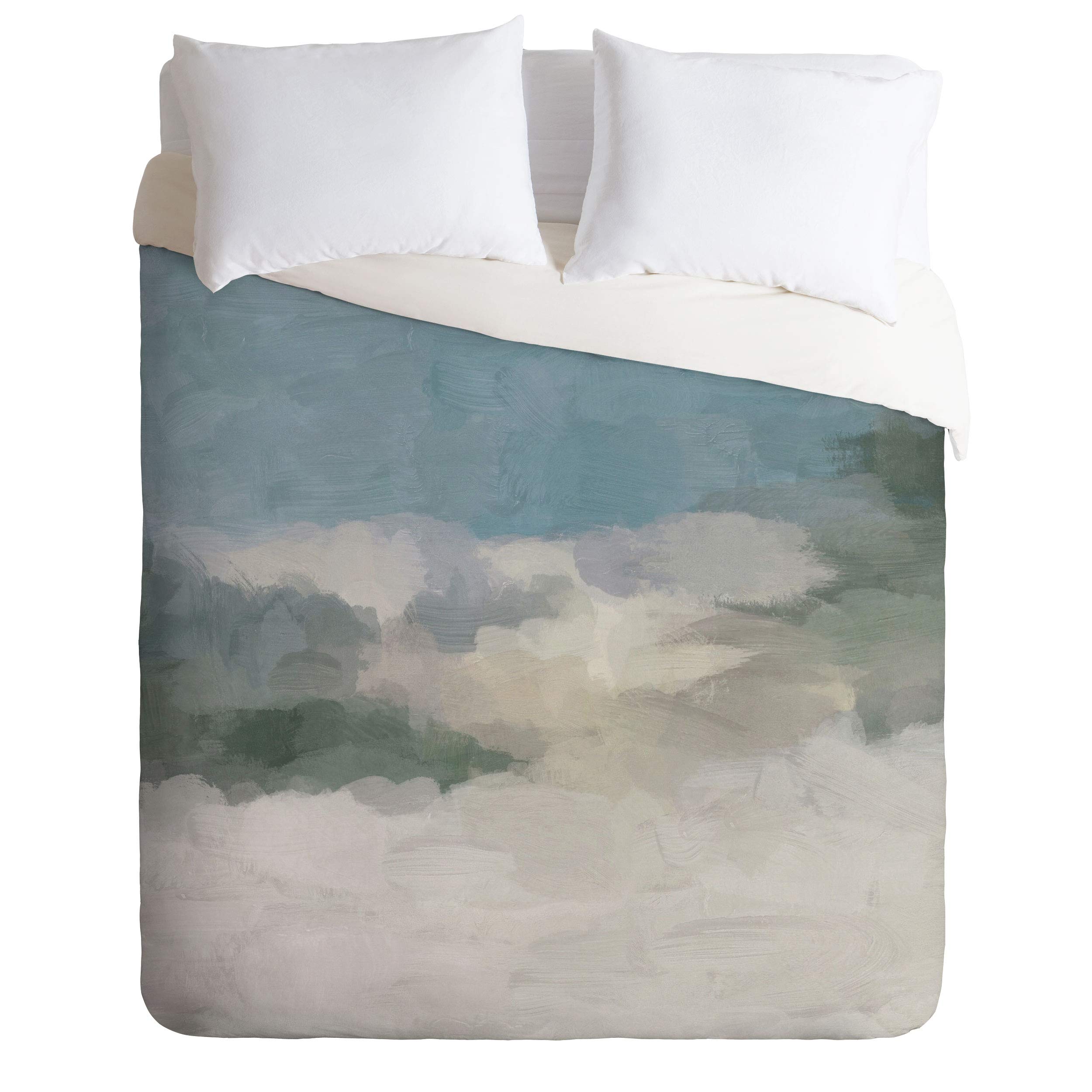 Rachel Elise Sandy Dunes Comforter Set with Pillowcases - Twin Size Gray Bedding for Coastal & Boho Bedroom Decor