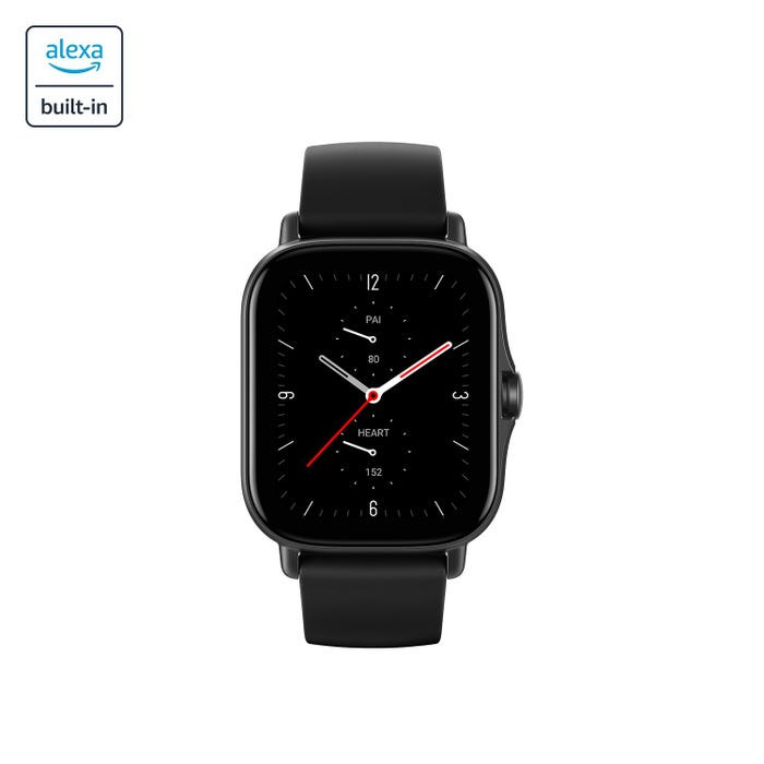 Amazfit GTS 2e Smart Watch - Fitness Tracker with Heart Rate Monitor, Sleep Tracking, 14-Day Battery Life [Black] - Perfect for Running, Swimming & Daily Activity Tracking