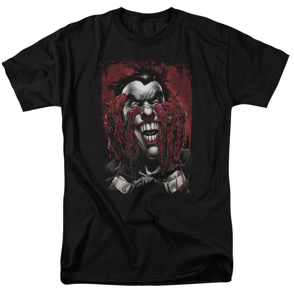 Batman The Joker Crazed Neal Adams DC Comics Graphic T-Shirt for Men - Superhero Comic Book Fan Apparel for Cosplay, Halloween & Casual Wear