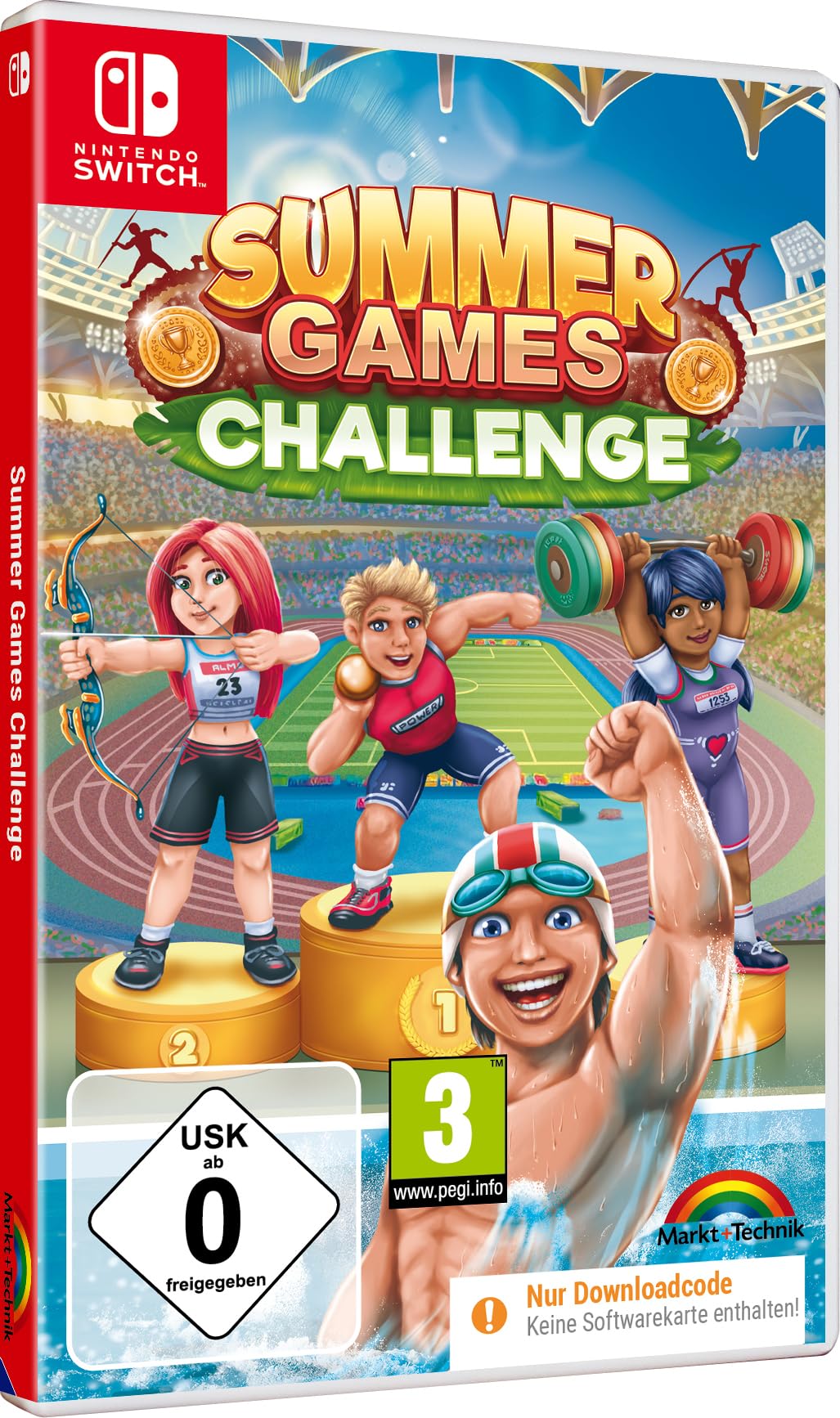 SUMMER GAMES CHALLENGE - 14 Sportarten für Nintendo Switch - Sportspiele für Familie, Freunde und Partys - Perfekt für Indoor- und Outdoor-Aktivitäten