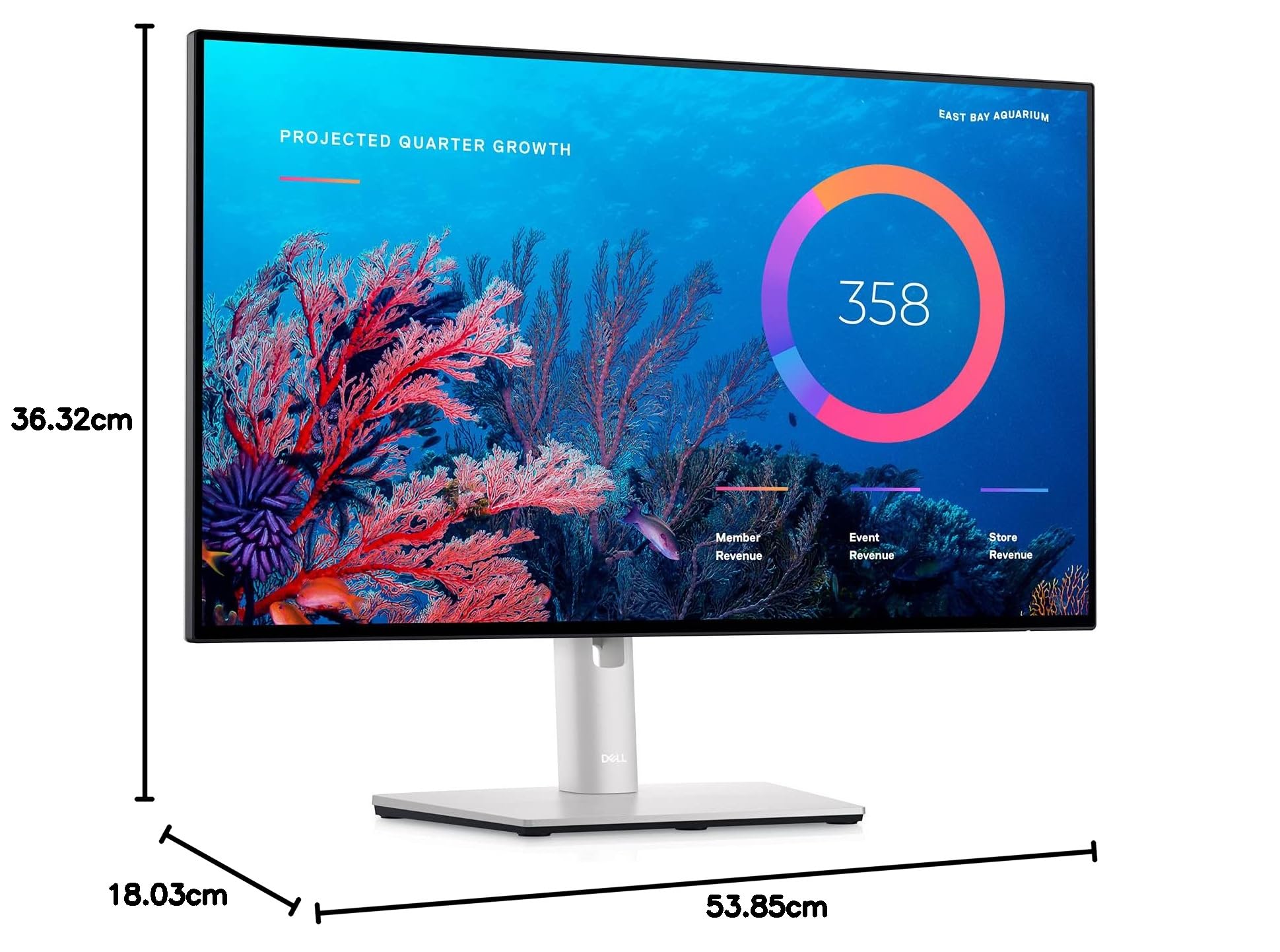 Dell UltraSharp U2422HE 23.8 Inch Full HD IPS LCD Monitor with USB-C - 1920x1080 Resolution, 60Hz Refresh Rate, VESA Mountable - Perfect for Home Office, Gaming & Graphic Design