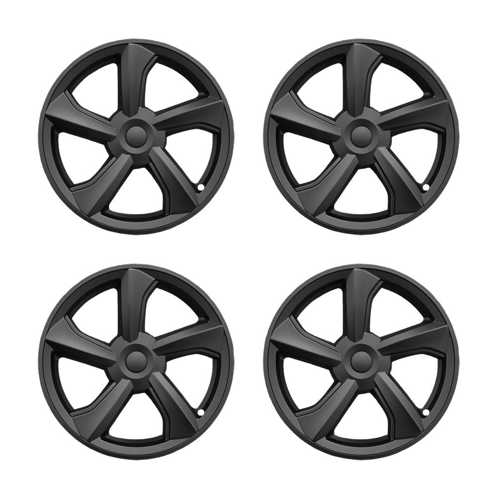 2025+ Tesla Model Y Juniper 19’’ Crossflow Wheel Cover Replacement | OEM Style Black Rim Protectors for Enhanced Protection & Style | Perfect for Road Trips & Daily Commutes