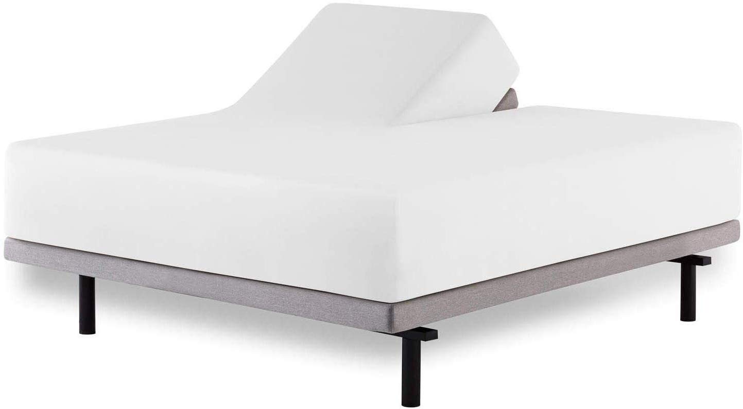 Premium 100% Egyptian Cotton 600 Thread Count Split Queen Fitted Sheet for Sleep Number Beds - 2-Piece Half Split White Sheet Set (34