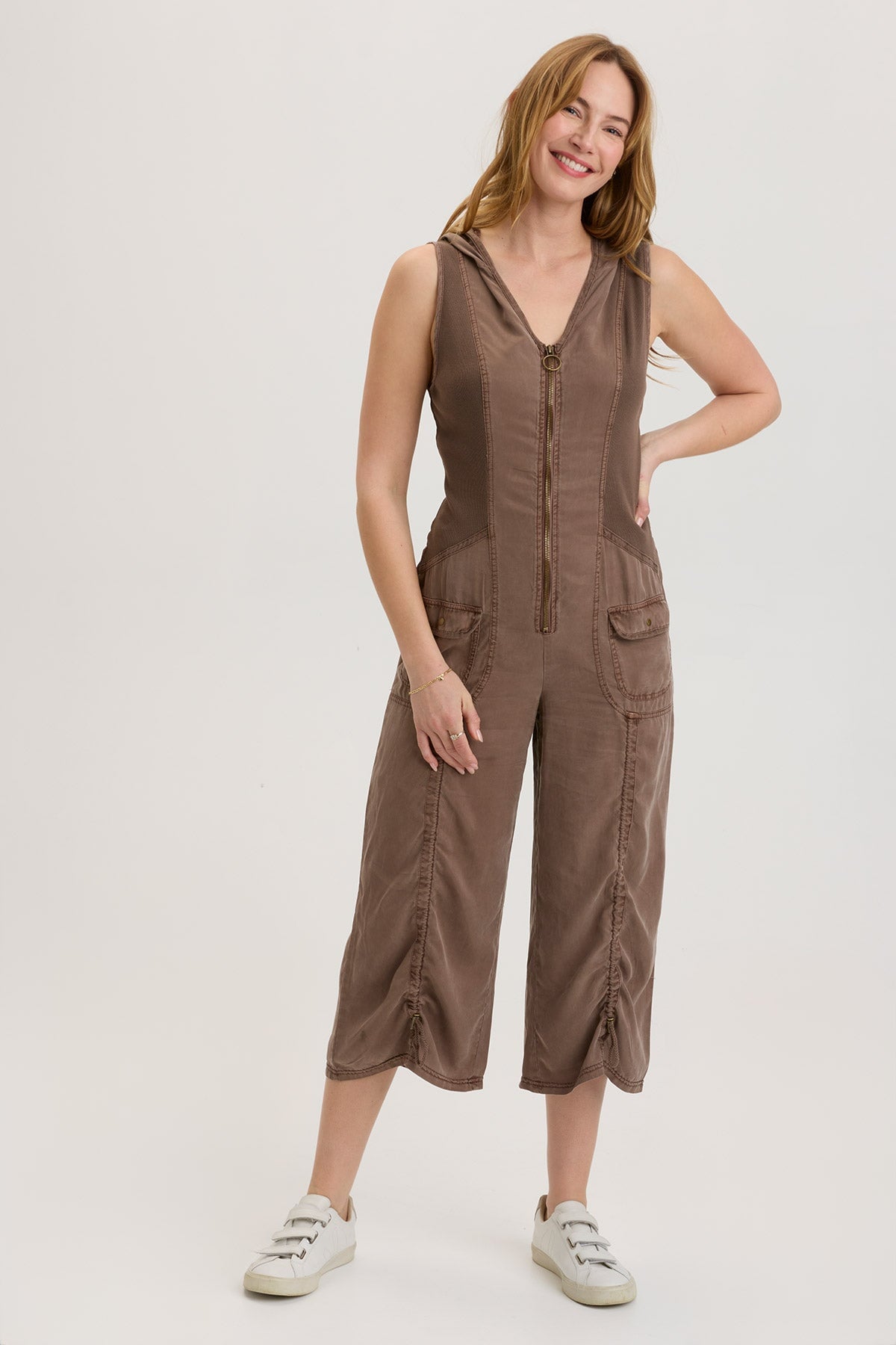 Hewitt Hooded Jumpsuit for Women - Soft Fleece Loungewear Set with Pockets | Cozy Winter Outfit, Home Relaxation & Casual Streetwear