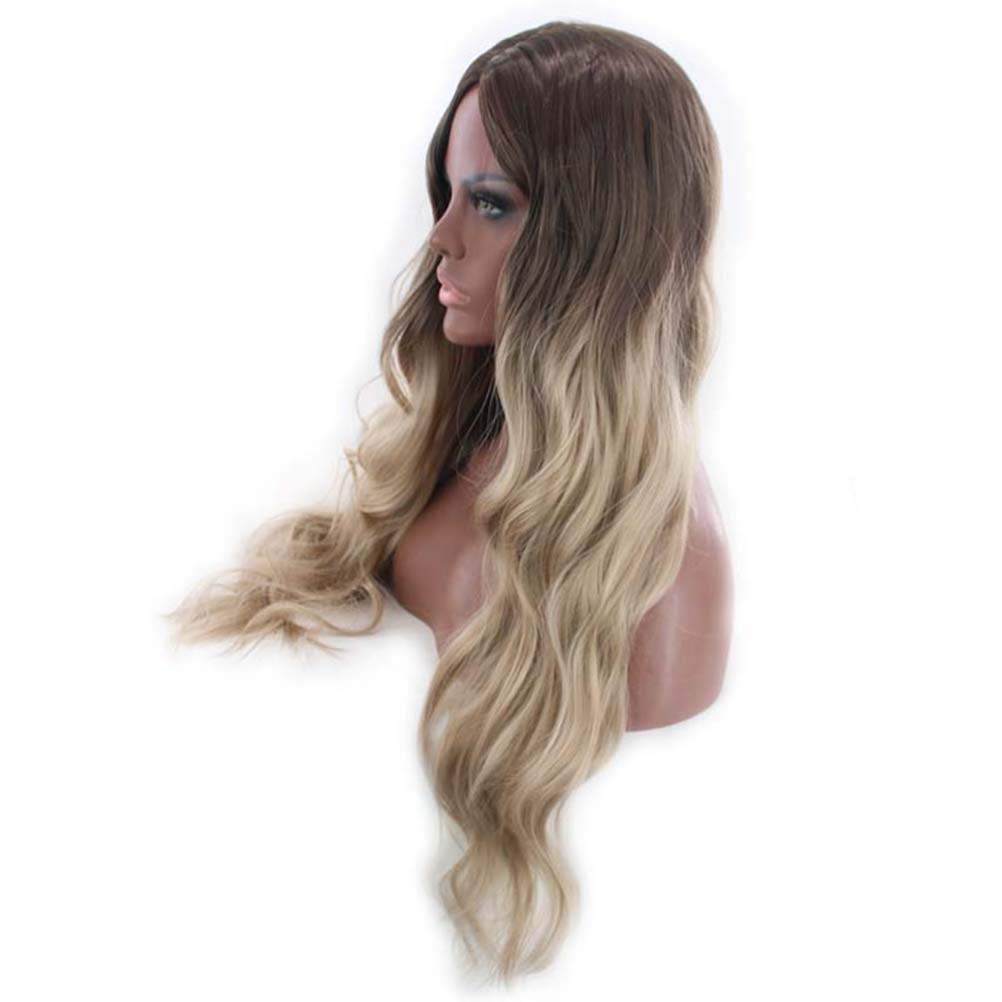 1pc Green Synthetic Cosplay Wig for Women - Extra Long Curly Hair Extensions & Dress Up Wig | Perfect for Halloween, Cosplay, Parties & Costume Events