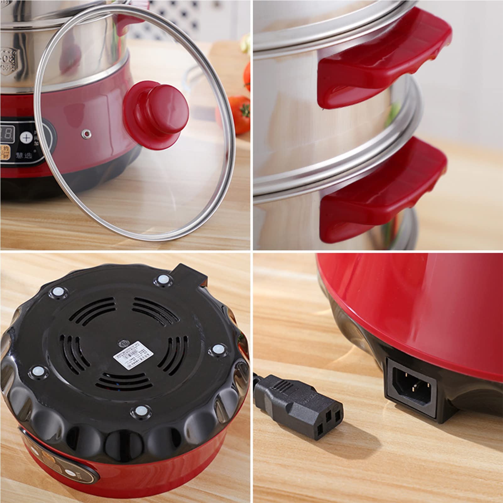 Electric Steamer for Home Use - 3-Tier Multi-Functional Kitchen Appliance for Healthy Cooking | Perfect for Steaming Vegetables, Dumplings & Seafood | Ideal for Small Kitchens & Meal Prep