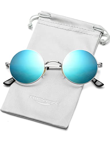 Silver/Blue Mirrored