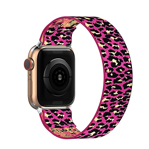 BMBEAR Stretchy Solo Loop Bands for Apple Watch 40mm 38mm 44mm 42mm 41mm 45mm 49mm & Ultra - Braided Elastic Nylon Wristbands for Women & Men - Compatible with iWatch Series 8/7/6/5/4/3/2/1/SE - Perfect for Workouts, Running & Everyday Wear