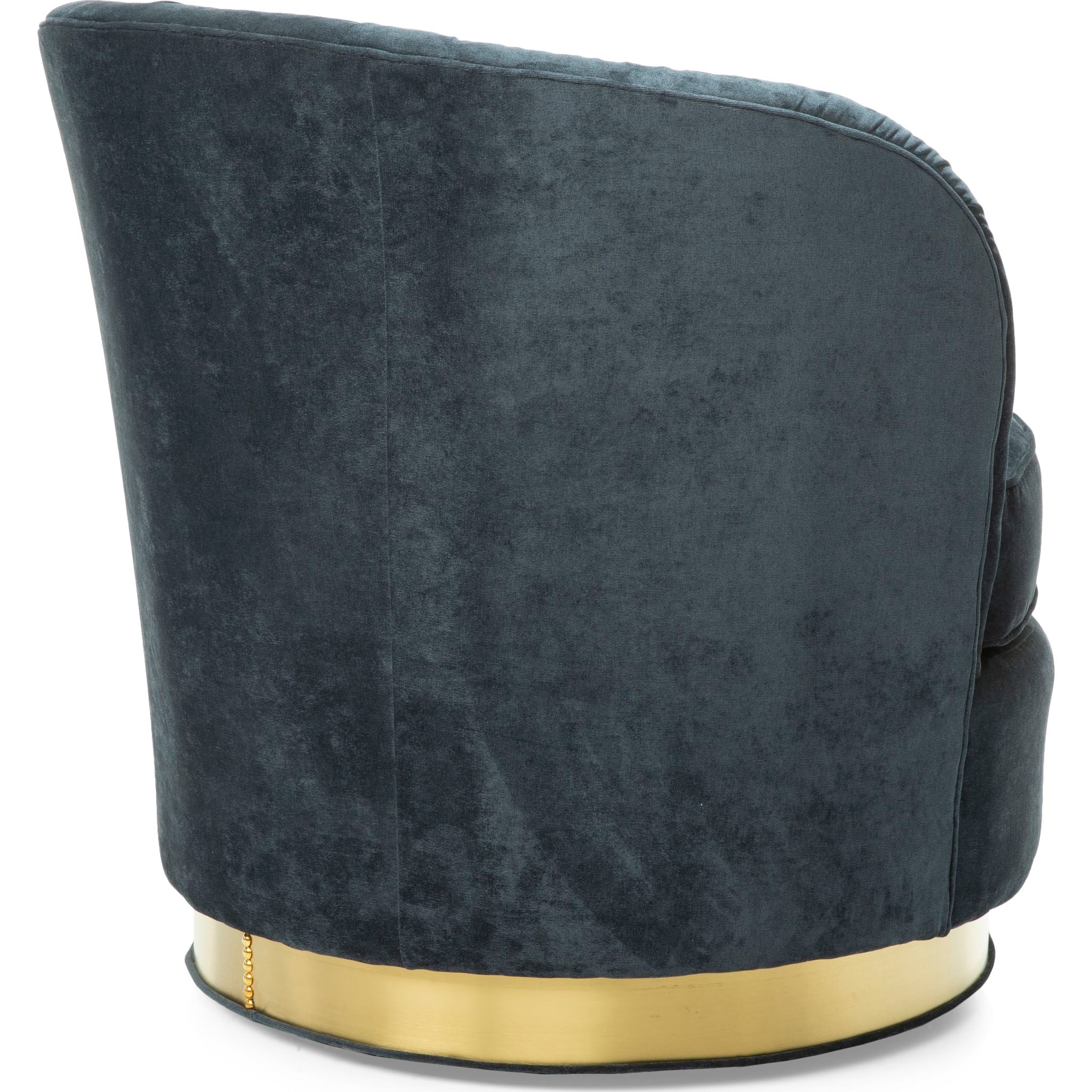 Allison Swivel Chair - Modern Ergonomic Office Chair with 360° Rotation, Capri Blueberry Fabric - Perfect for Home Office, Gaming & Study Spaces