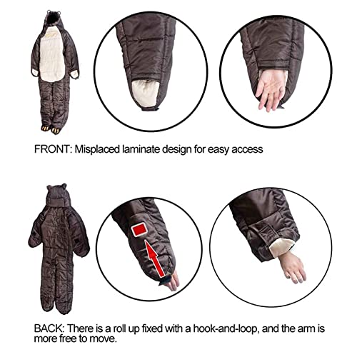 **Lightweight 4-Season Mummy Sleeping Bag for Adults - XL Backpacking Sleeping Bag with Arm & Leg Openings for Warm & Cool Weather - Perfect for Camping, Hiking & Outdoor Adventures**