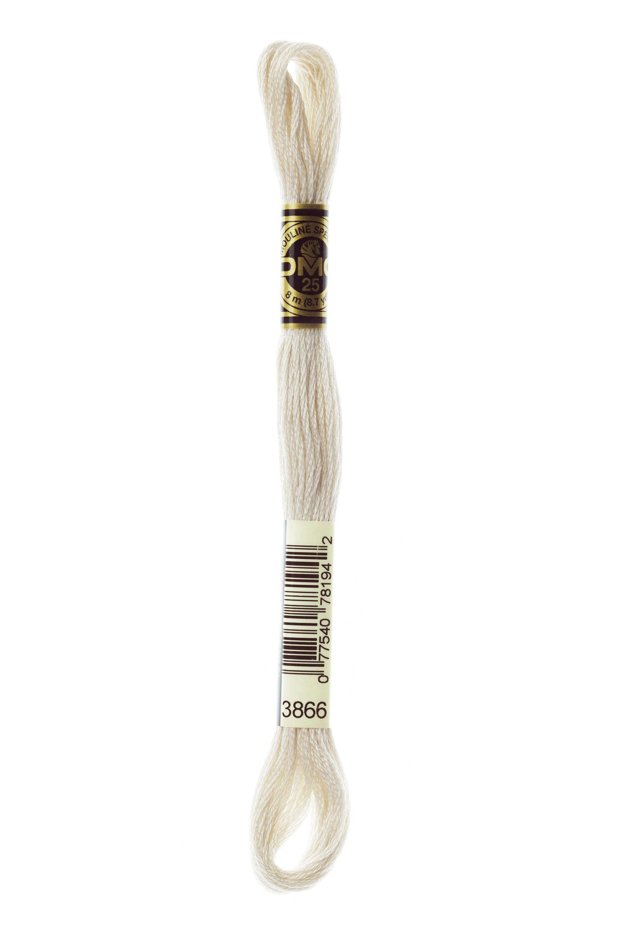 DMC 3866 Cotton Embroidery Floss - 100% Mercerized Cotton Thread for Cross Stitch, Needlework & Hand Embroidery - Perfect for DIY Crafts, Scrapbooking & Home Decor Projects