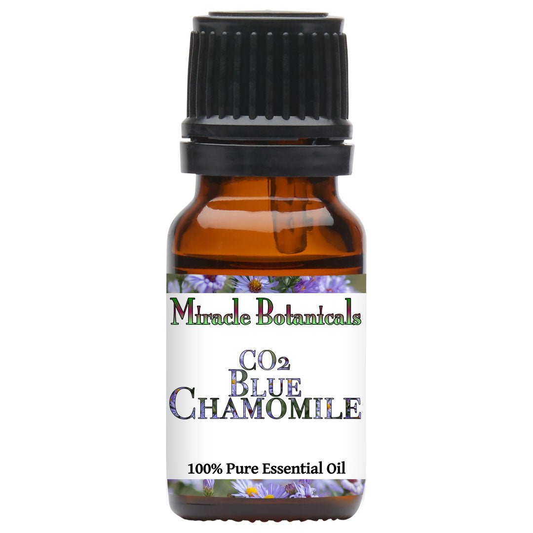 Premium Blue Chamomile Essential Oil - CO2 Extracted German Chamomile (Matricaria Chamomilla) for Aromatherapy, Skincare & Stress Relief