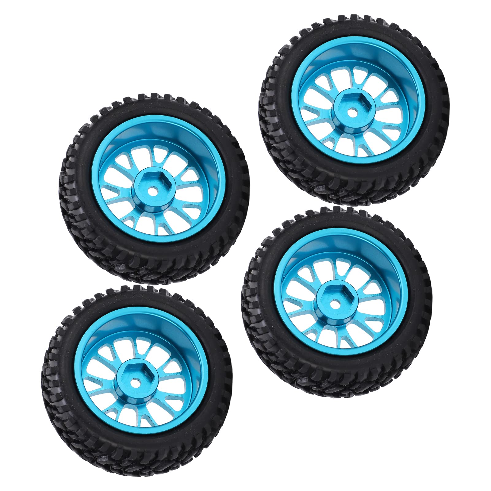 01 02 015 RC Wheels and Tires Set - Durable Wear-Resistant Concave Convex Texture Sponge Liner for WLToys 144001 1/14 Scale Off-Road RC Cars - Perfect for Racing, Crawling and Outdoor RC Adventures