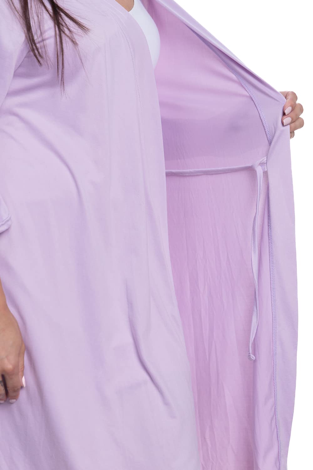 MOMMY O CLOCK Maternity Robe for Hospital - Soft Labor & Delivery Gown, Nursing Nightgown for Women | Postpartum Recovery & Breastfeeding Comfort