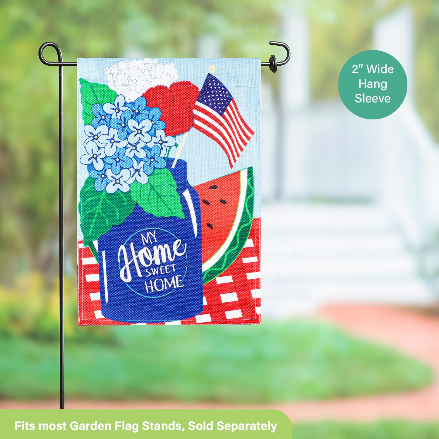 Patriotic Garden Flag 12x18 - Double Sided Home Decor for Yard & Porch