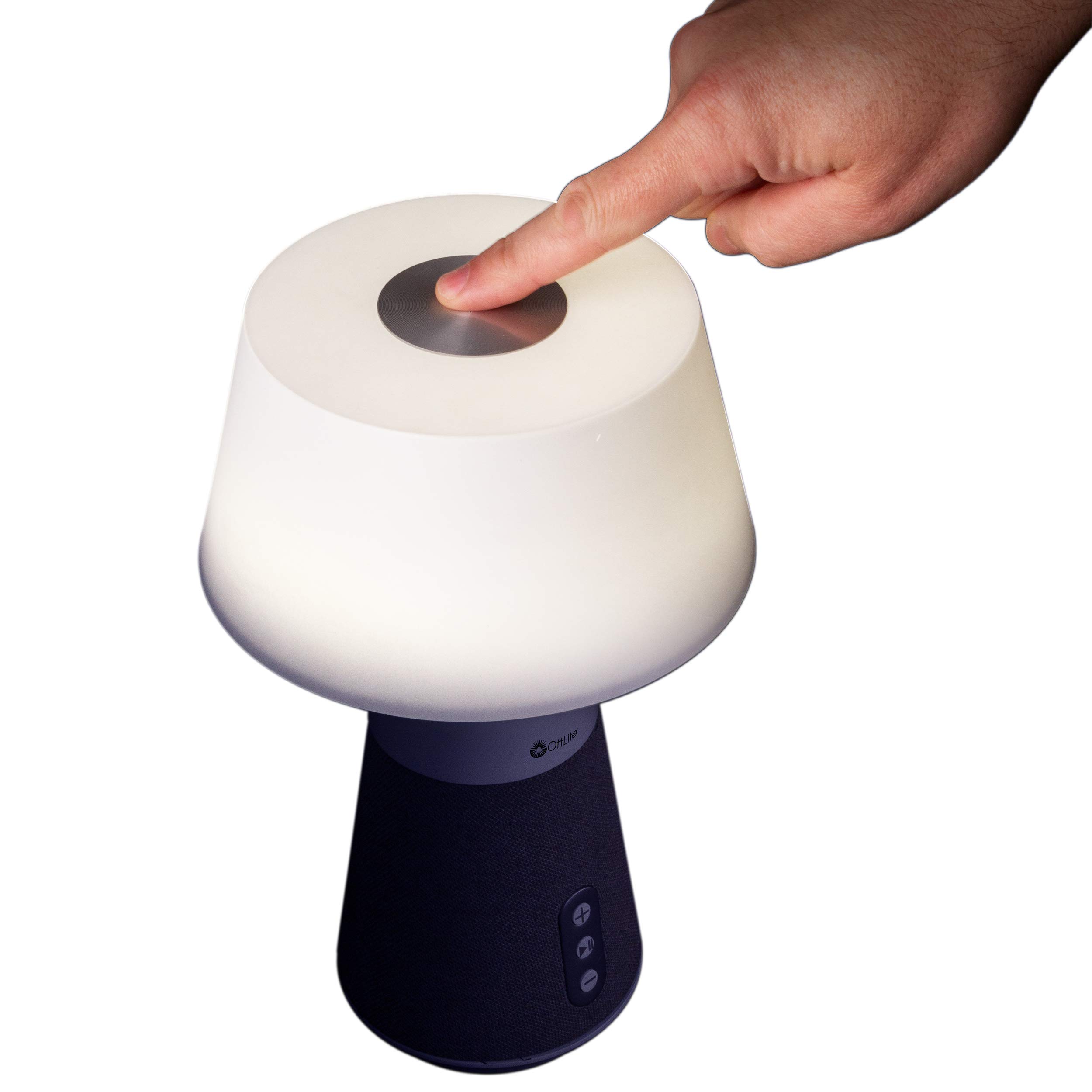 OttLite Entertain LED Speaker Lamp - Portable Bluetooth Speaker with Built-in Light for Home, Office, and Outdoor Use - Perfect for Reading, Working, and Relaxing