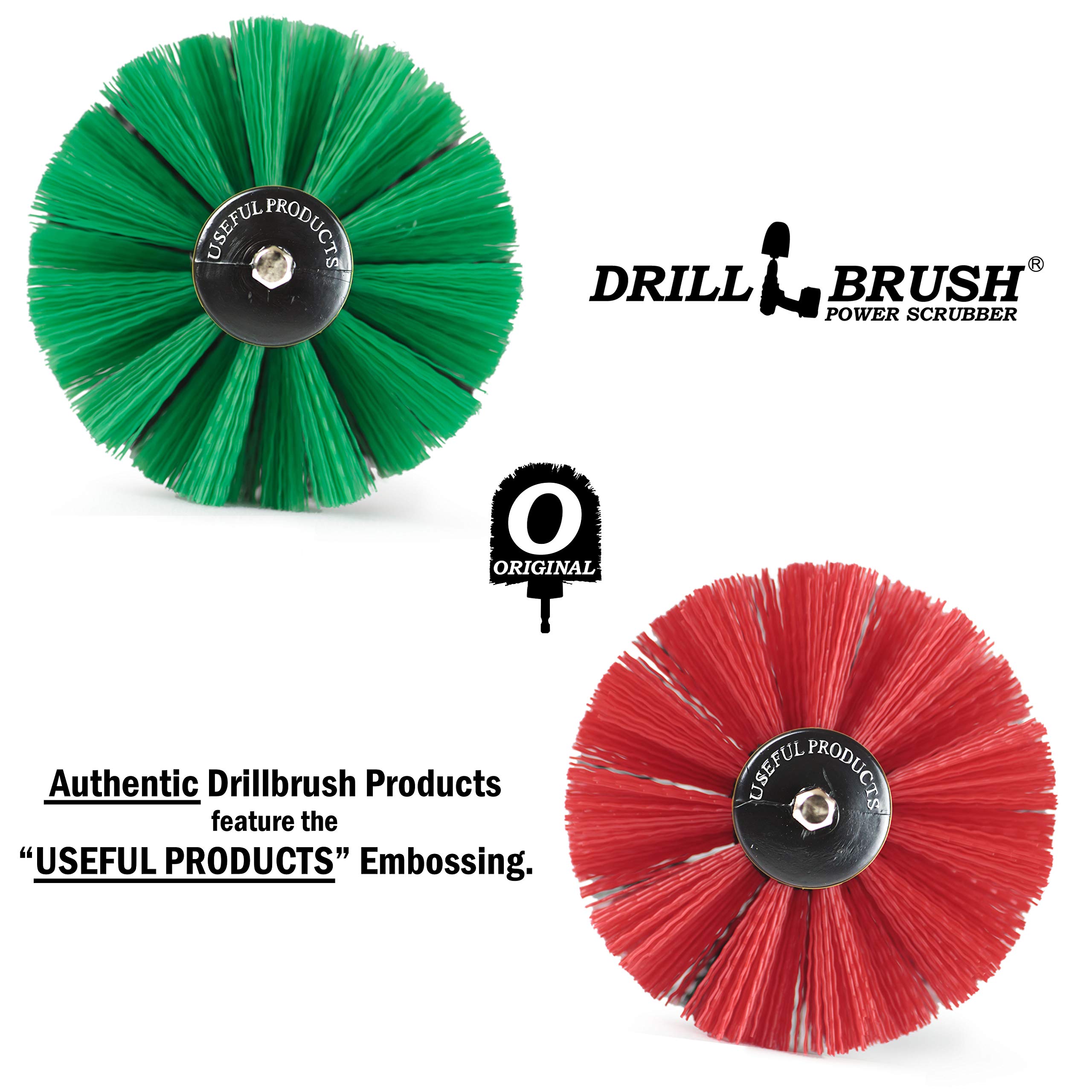 Power Scrubber Drill Brush - Heavy Duty Cleaning Kit for Kitchen, Pots, Pans & Cast Iron Cookware - Tile Grout Brush & Outdoor Deck Scrubber - Perfect for Concrete, Patio, Bird Baths & Stubborn Stains