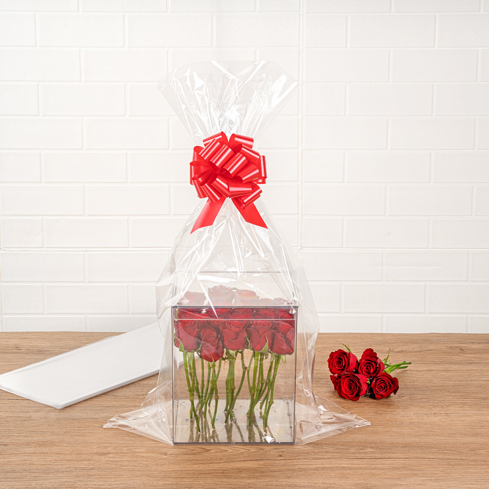 Clear Plastic Gift Basket Wrap Sheets - 18