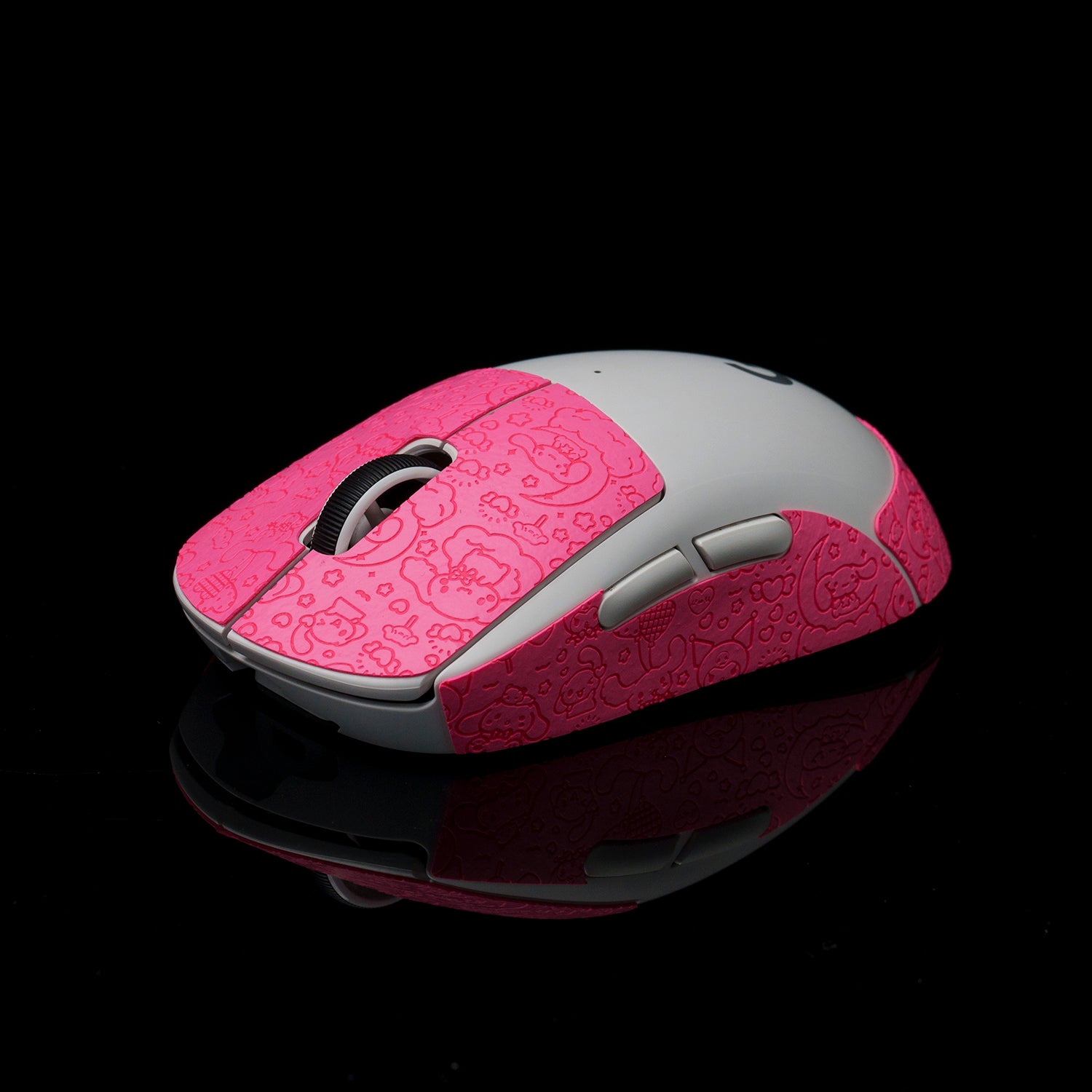 BT.L Mouse Grip V4 for Logitech G Pro X Superlight & Superlight 2 - Pink Cartoon Gaming Grip Tape - Enhanced Control for FPS, MOBA & Esports Players