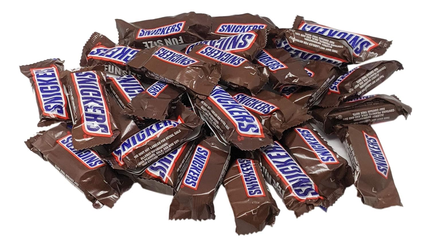 Fun Size Snickers Bars - 1LB Bulk Candy for Parties & Gifting