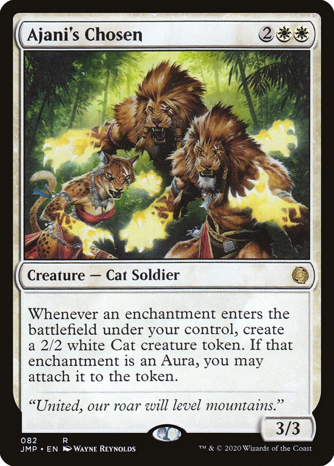 Ajani's Chosen MTG Card - Jumpstart Edition | Magic: The Gathering Collectible Trading Card Game | Perfect for Commander, Standard & Casual Play