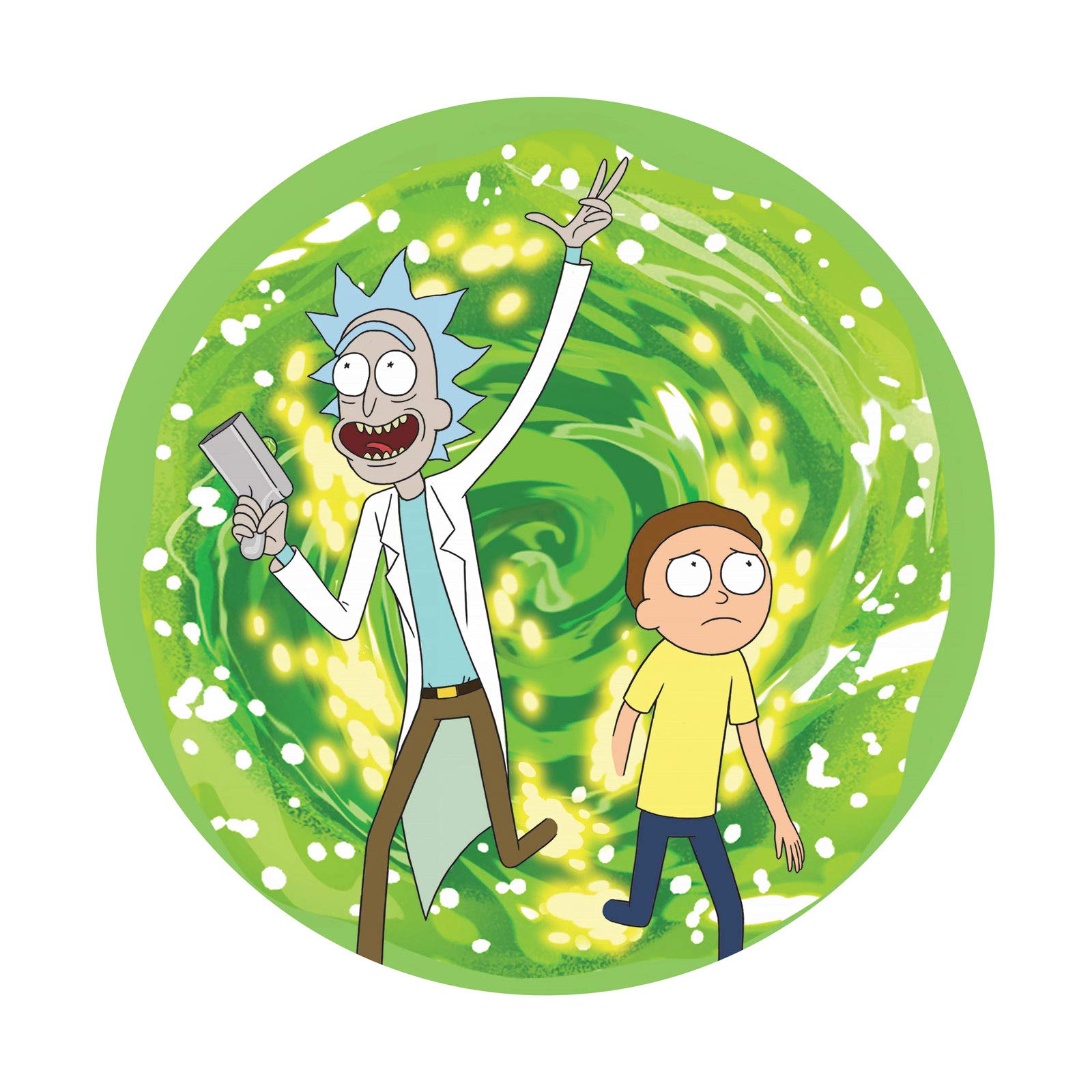 ABYSTYLE Rick and Morty Gaming Mouse Pad with Non-Slip Rubber Base | Portal Themed Computer Accessory for PC & Laptop Gamers | Perfect for Office, Home & Gaming Setups