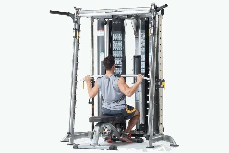 TuffStuff Evolution Corner Multi-Functional Home Gym System (CXT 200) - Full-Body Workout Equipment for Strength Training & Fitness at Home | Perfect for Small Spaces & Home Gyms