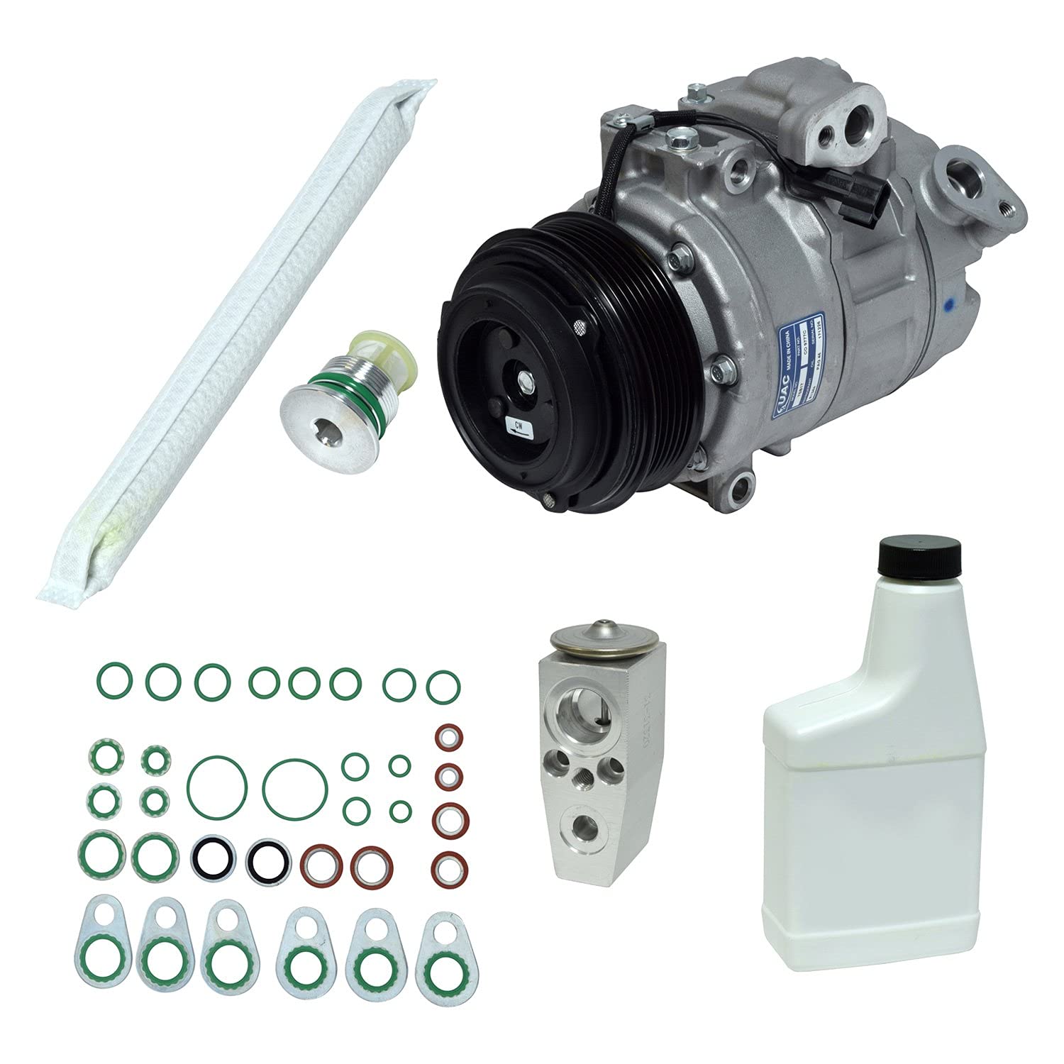 HVAC A/C Compressor Replacement Kit - Compatible with Multiple Car Models - High Performance Auto AC Repair Kit for DIY Mechanics & Professionals - Perfect for Summer Car Maintenance & AC System Upgrades