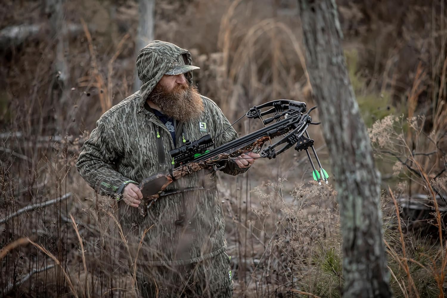 Xpedition Archery Trophy 410X Crossbow with Crank Cocking Device | High-Speed 410 FPS Compound Crossbow Kit | Illuminated 4X32 Scope & 6x20