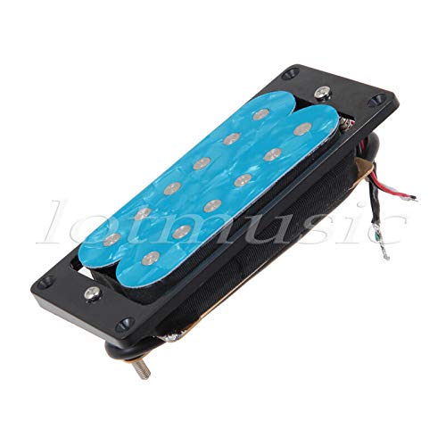 Blue Pearl Electric Guitar Double Coil Pickup Set - Neck & Bridge Position Humbucker Pickups for Rock, Blues & Metal Music Performance