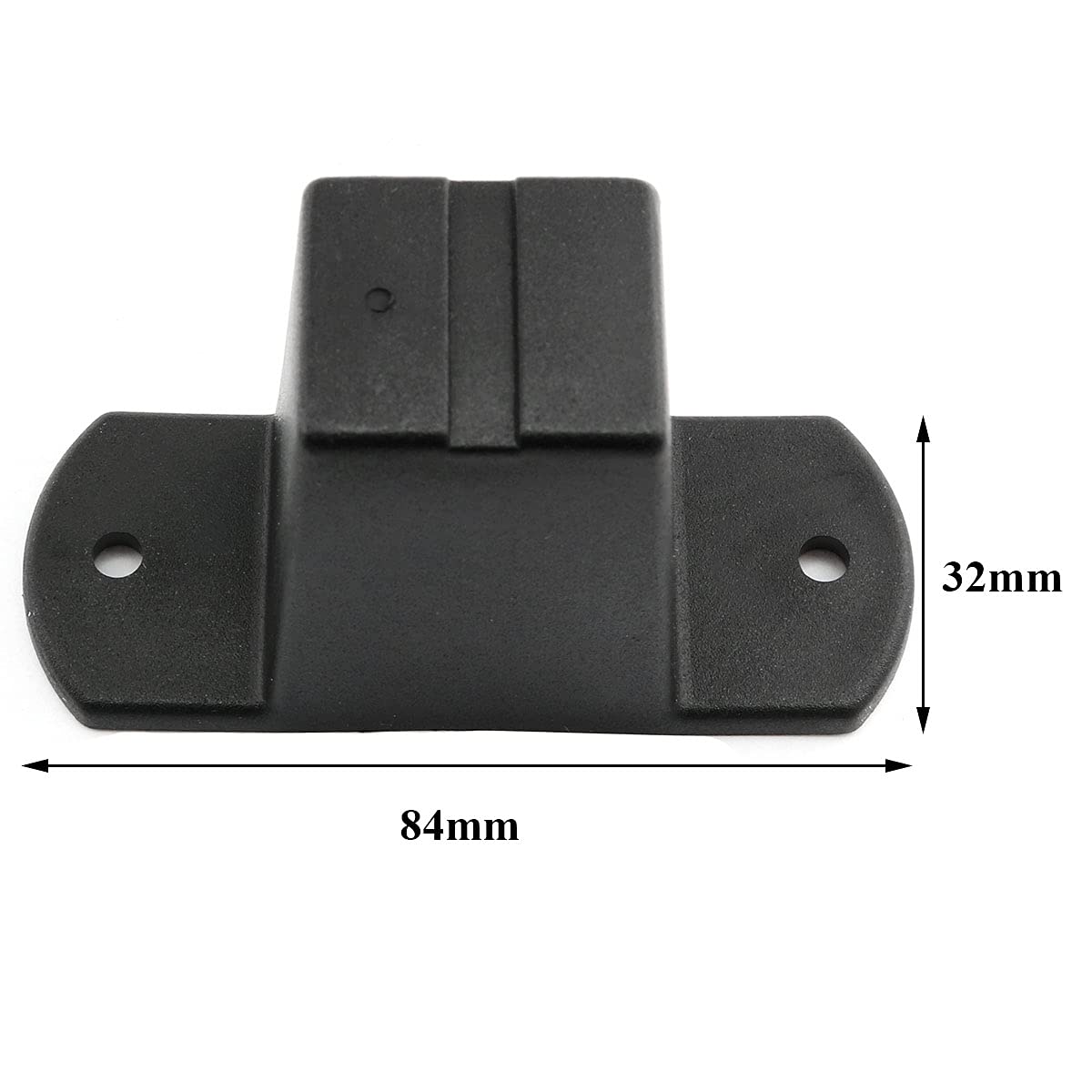 Heyous 2-Pack Black Plastic Luggage Replacement Feet - Bottom Stud Stand Pads for Suitcase Repair | Durable Travel Accessories for Carry-On & Checked Bags