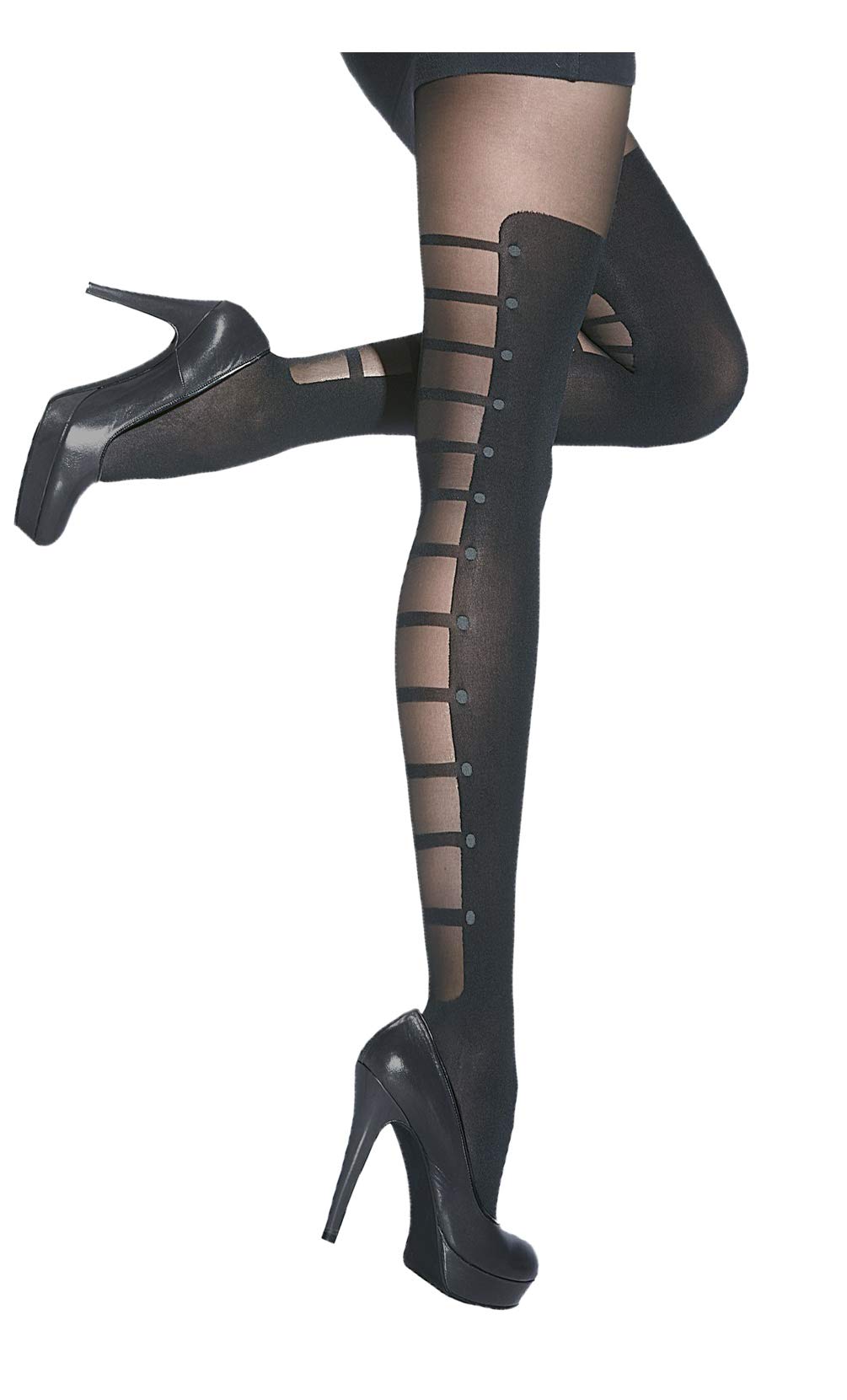 Adrian Mock Suspender Stockings Tights Jackie 40/20 Denier - Sexy Lingerie for Women, Fashionable Hosiery for Cosplay, Boudoir & Special Occasions