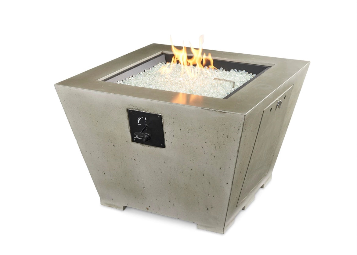 The Outdoor Greatroom Company Cove Square Gas Fire Pit Bowl - Outdoor Patio Heater for Backyard, Deck, and Garden - Perfect for Entertaining and Relaxing
