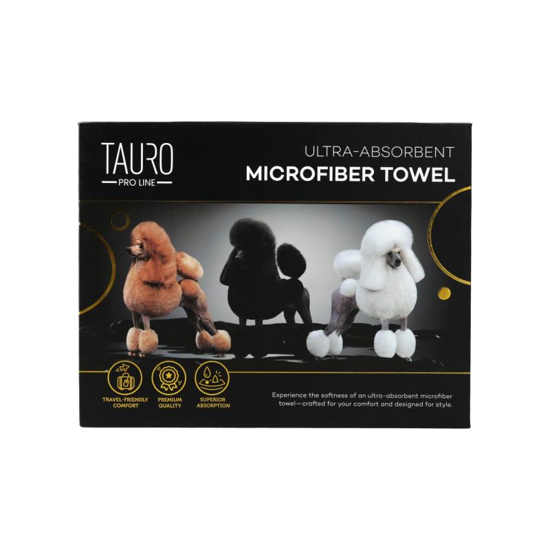 Tauro Pro Line Microfiber Towel - Ultra Absorbent, Quick Drying, 31.5x63 Inches - Perfect for Gym, Sports, Travel & Home Use