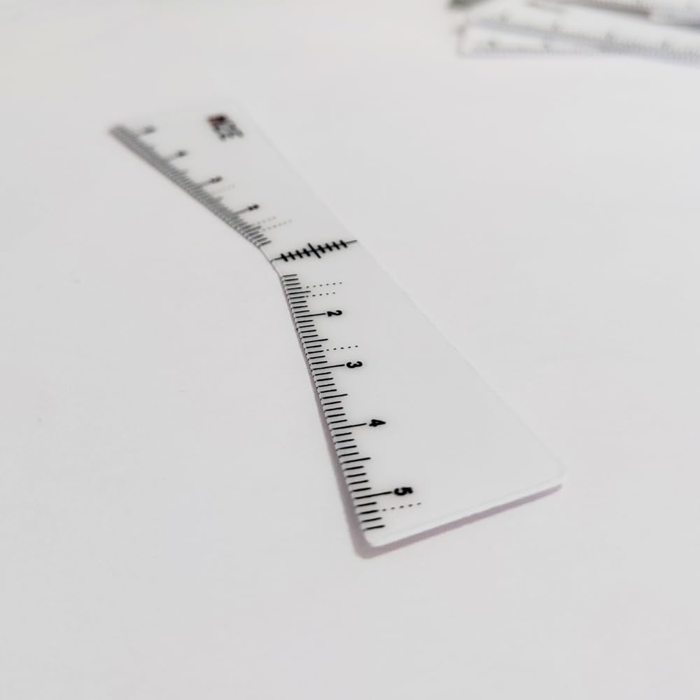 Microblading Eyebrow Ruler Stickers - 10PCS Henna Tattoo Supplies for Perfect Eyebrow Shaping