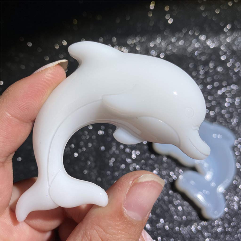 Dolphin Pendant Silicone Mold for Resin Casting - DIY Epoxy Jewelry Making Kit, Crystal Clear Craft Molds for Pendants, Charms & Keychains - Perfect for Handmade Gifts, DIY Crafts & Resin Art Projects