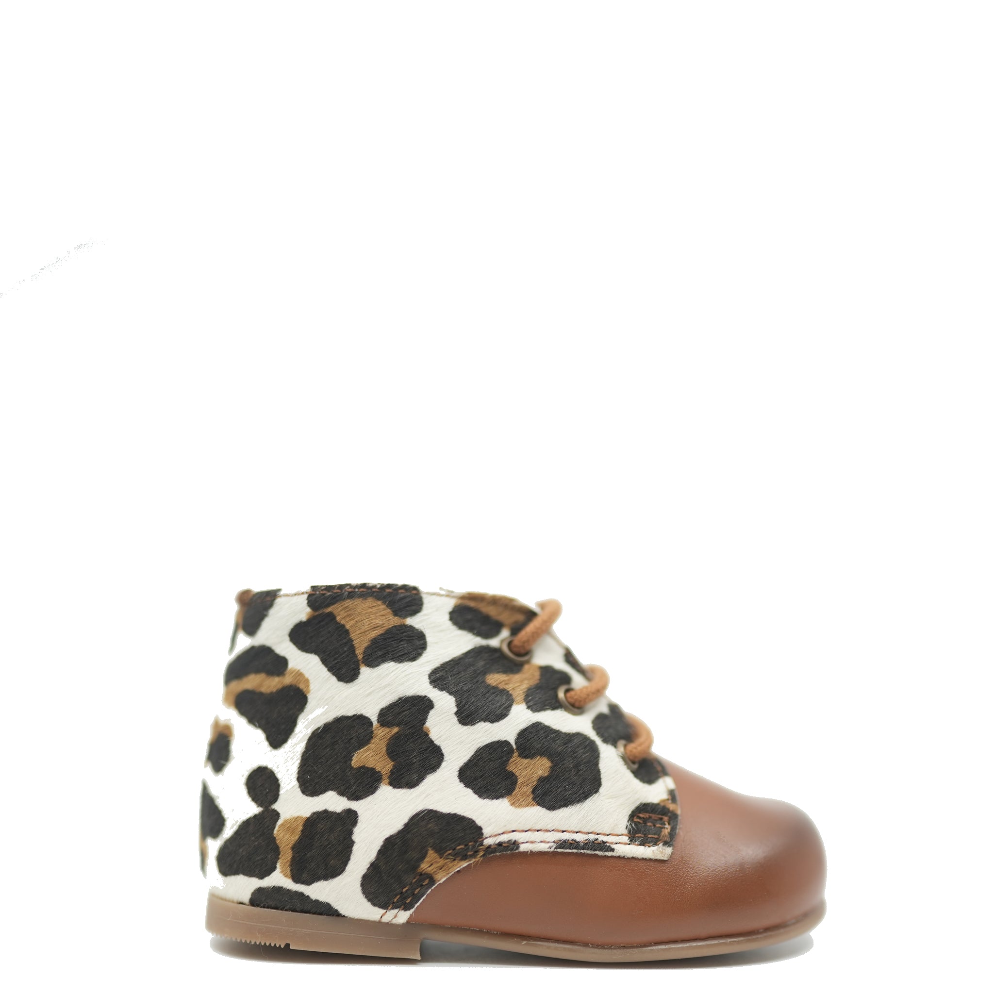 Adorable Confetti Leopard & Brown Baby Booties - Soft Non-Slip Soles for Newborns & Toddlers - Perfect for First Steps, Photo Shoots & Special Occasions