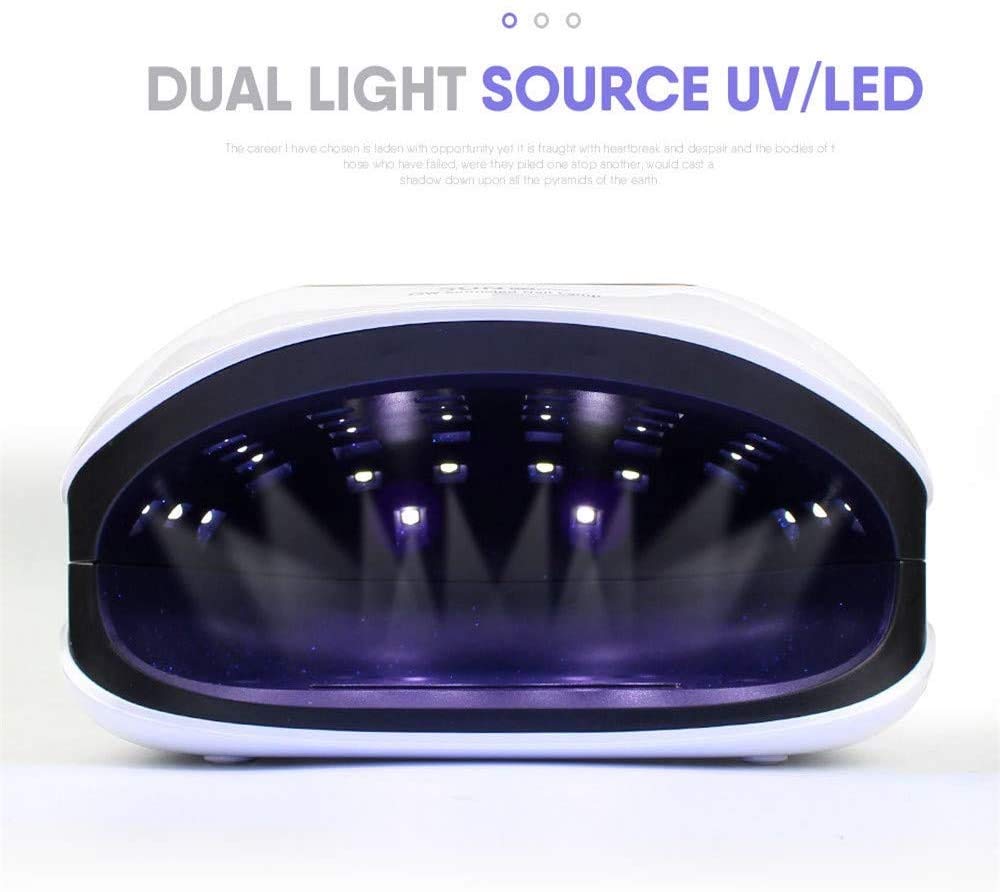 72W UV LED Nail Dryer with Smart Sensor & LCD Display - Professional Fast Curing Lamp for Gel Polish, Acrylic & Nail Art - Perfect for Home Salon, Manicures, Pedicures & DIY Nail Designs - Ideal for Nail Techs & Beauty Enthusiasts - Quick Drying for Gel Polish, Acrylic Nails & Nail Art at Home or Salon - Essential for Nail Salons, Home Use, and Professional Manicure Services - Great for Wedding, Party, Spa Day, and Self-Care Moments