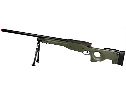 UTG Type 96 Green Airsoft Sniper Rifle with Upgraded Spring - High Power Spring Airsoft Gun for Outdoor Tactical Training & Target Shooting