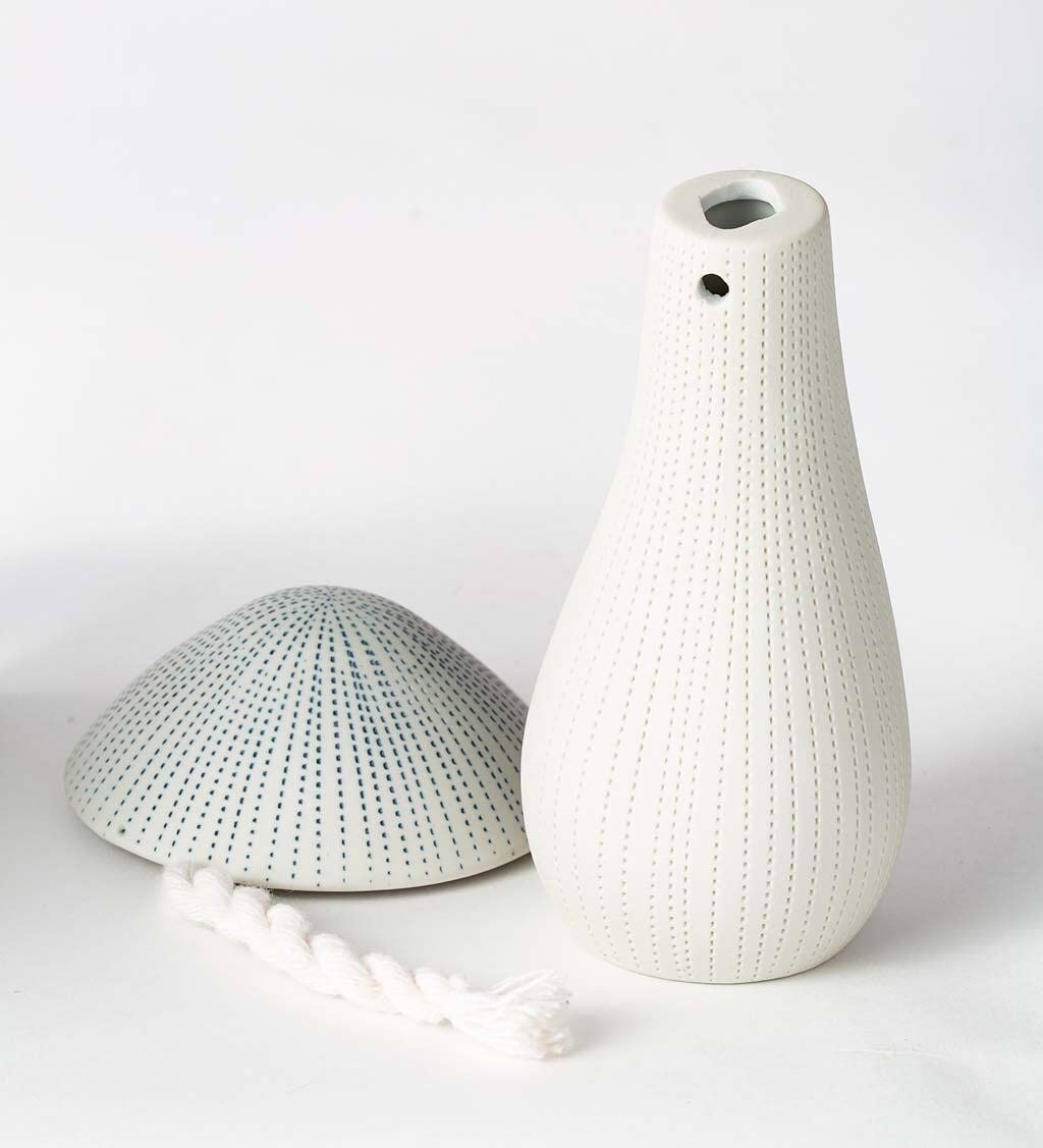 VivaTerra Handcrafted Ceramic Mushroom Essential Oil Diffuser - Aromatherapy Home Decor for Bathroom, Entryway, Kitchen, Bedroom & Office - Large Ceramic Reed Diffuser with Natural Rattan Sticks (Perfect for Relaxation, Spa Nights & Home Fragrance)