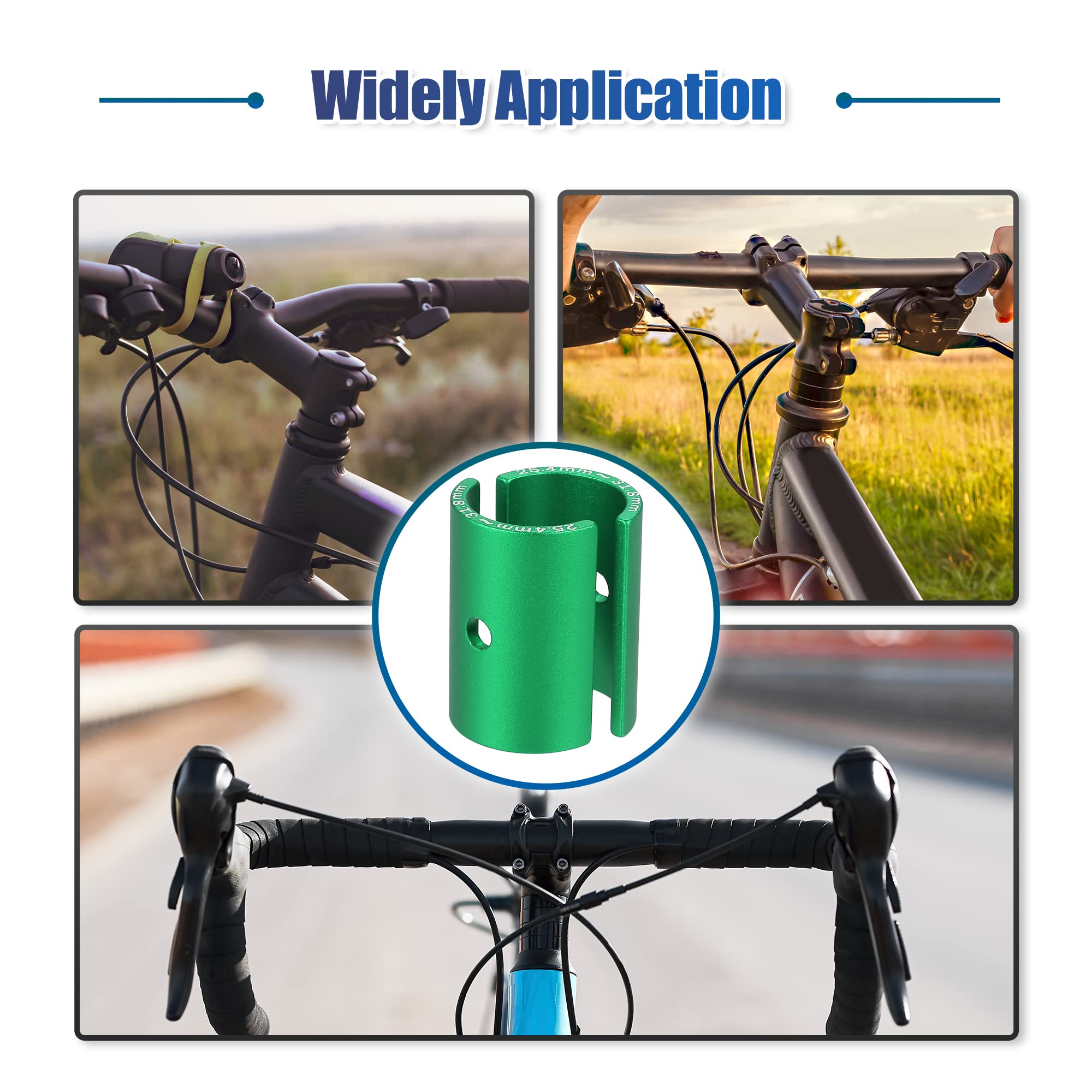 X AUTOHAUX 1Pair Bike Handlebar Shims - Handlebar Stem Adapter for Mountain Bike, Road Bike, MTB - Perfect for Cycling, Commuting & Outdoor Adventures