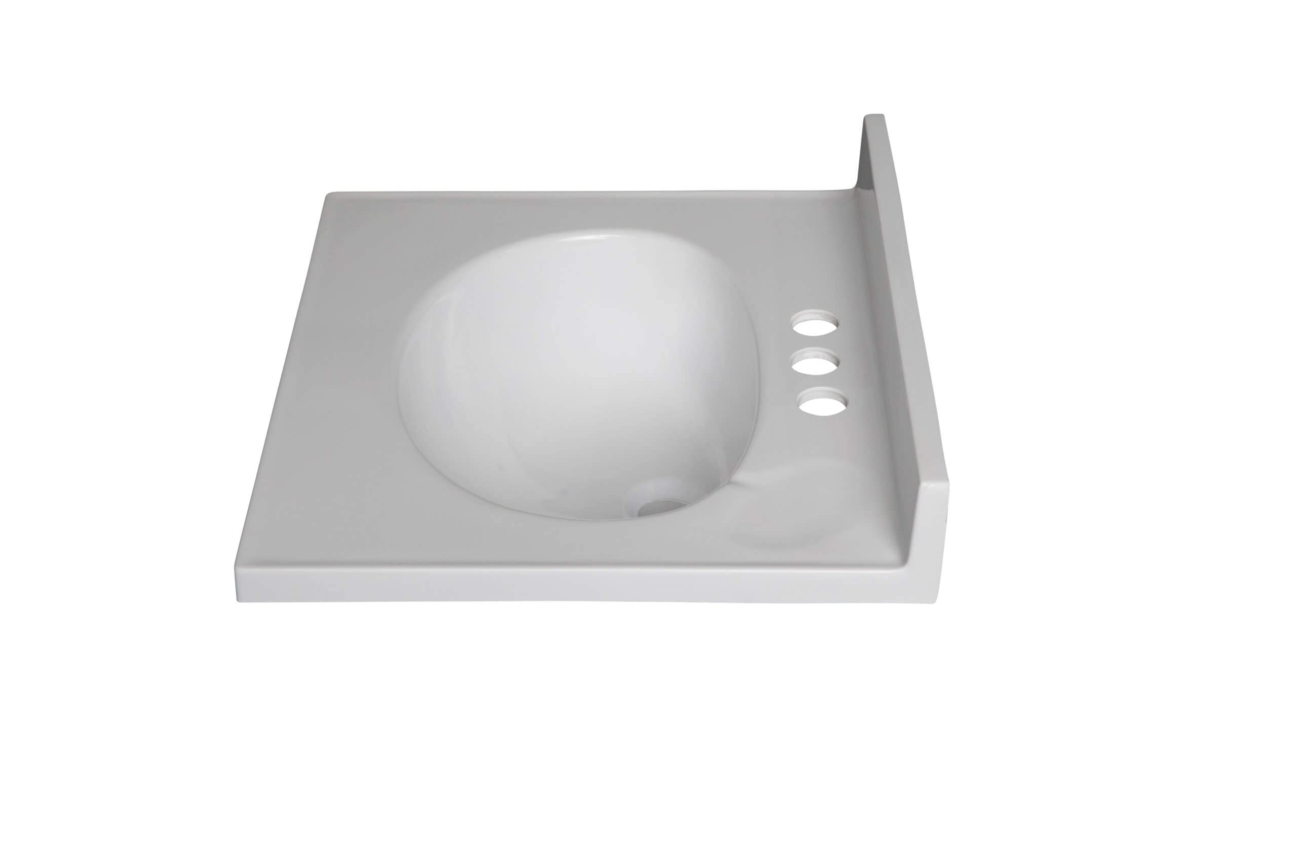 Premium Cultured Marble Bathroom Vanity Top | Modern White Sink Countertop with Integrated Basin | Waterproof & Scratch-Resistant | Perfect for Master Bath, Guest Bath & Powder Room Renovations