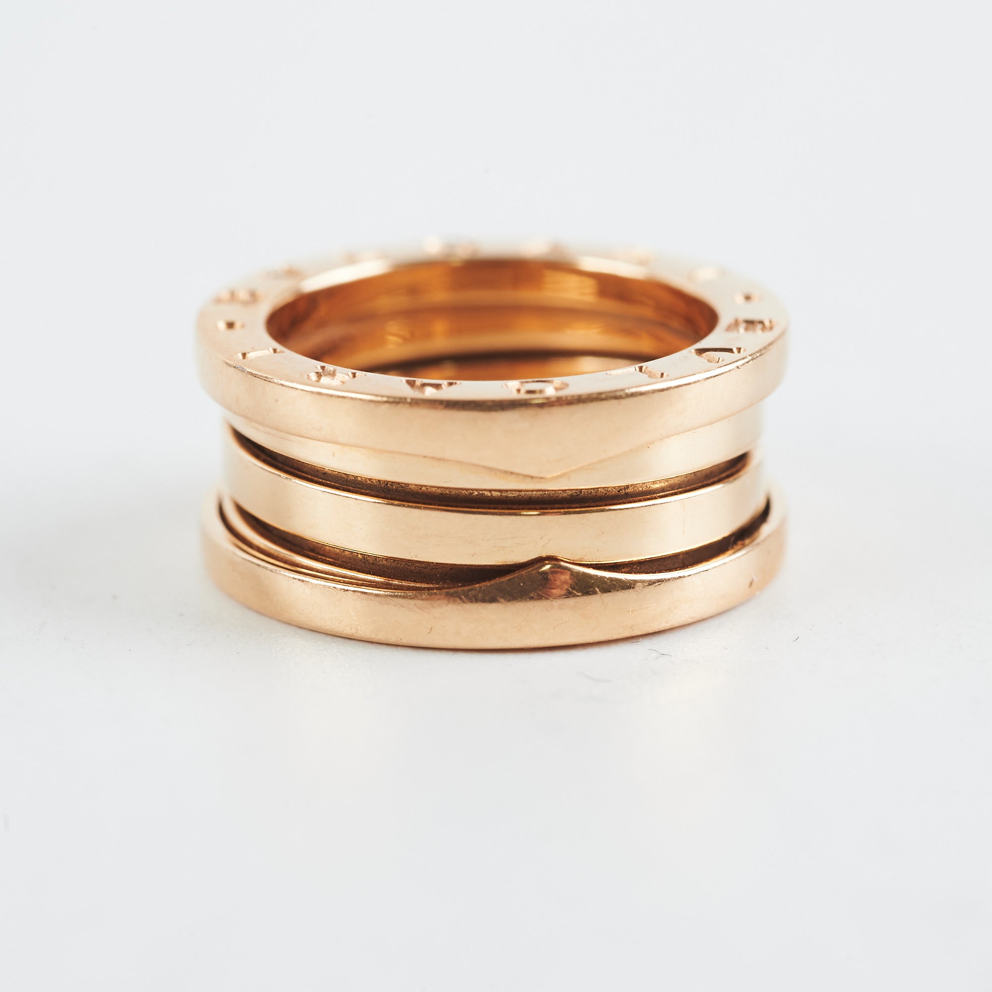 Bvlgari B Zero 1 Ring - 18K Gold or Sterling Silver Luxury Band Ring for Women & Men - Size 49 (US 5.25) - Perfect for Weddings, Anniversaries & Special Occasions