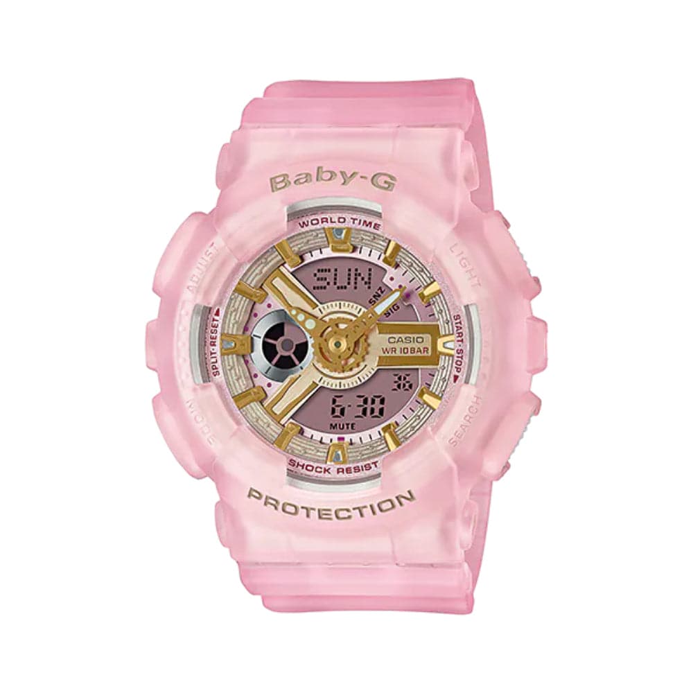 CASIO BABY-G BA-110SC-4ADR Women's Digital Sport Watch - Shock Resistant, Water Resistant for Swimming, Running & Outdoor Activities